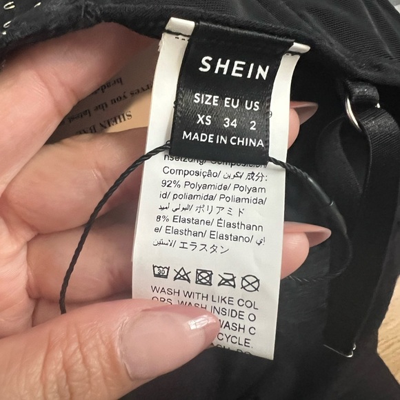 SHEIN x Carly Lawrence SHEIN BAE Lace Trim Bustier Cami Top - Picture 8 of 9